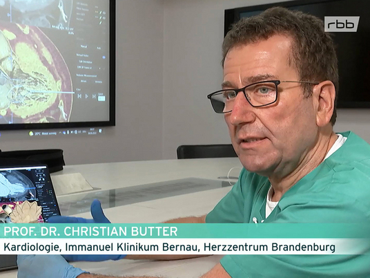 Immanuel Herzzentrum Brandenburg - Nachrichten - TV-Tipp: „Rettung fürs Herz - Hightech an den Herzklappen" - rbb - Prof. Dr. Christian Butter